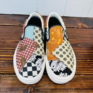 Vans Classic Slip On Tiger Patchwork Sneakers